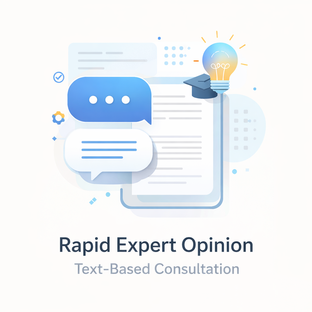 Rapid Expert Opinion – Text-Based Consultation