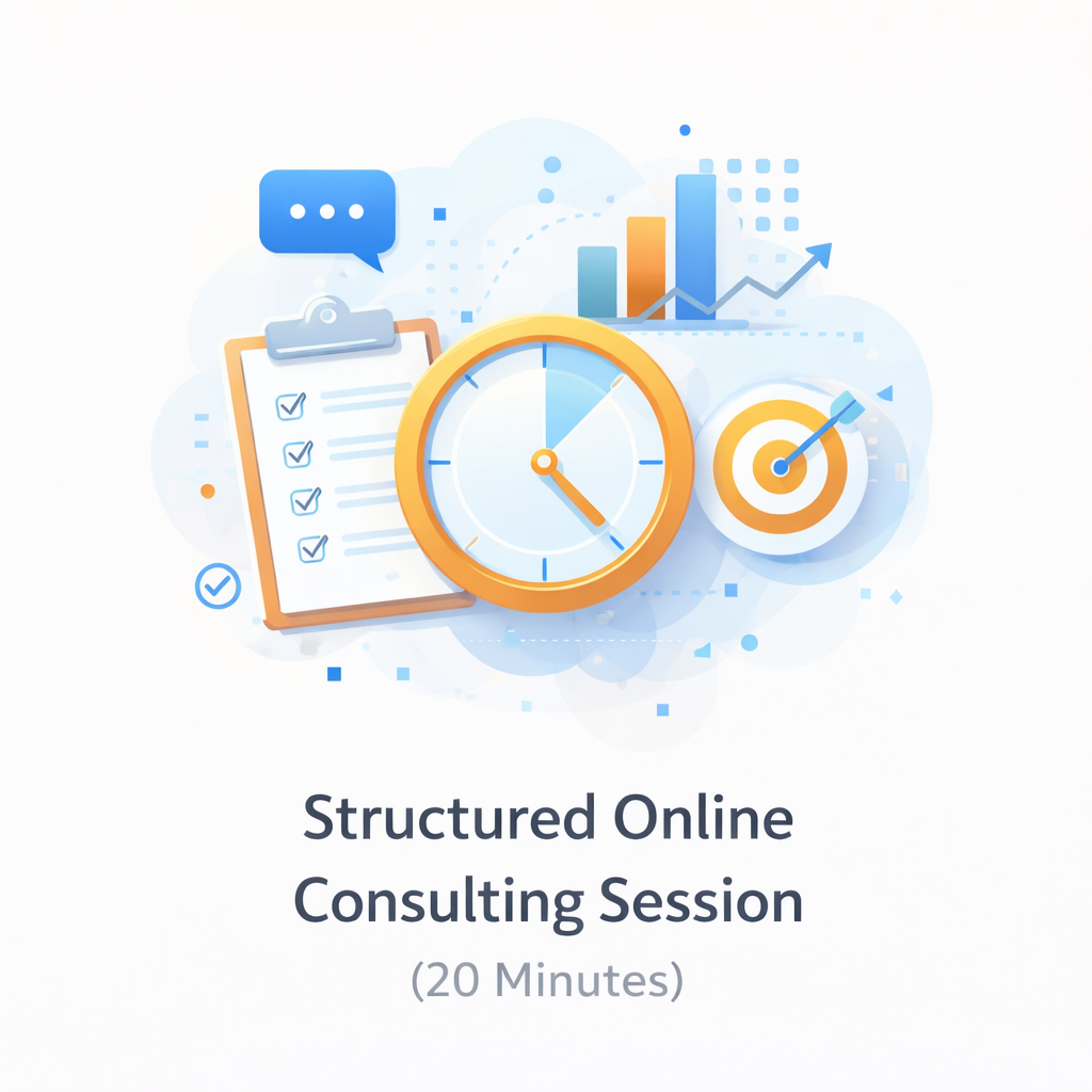 Structured Online Consulting Session (20 Minutes)