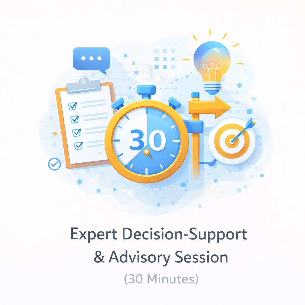 Expert Decision-Support & Advisory Session (30 Minutes)